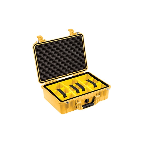 Pelican™ 1500 Case with Padded Dividers (Yellow)