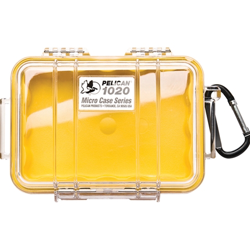 Red/Clear Pelican 1020 Micro Case 