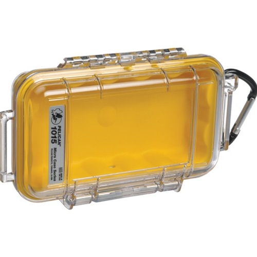 Yellow Pelican 1015 Micro Case w/Clear Lid Yellow Pelican 1015 Micro Case w/Clear Lid